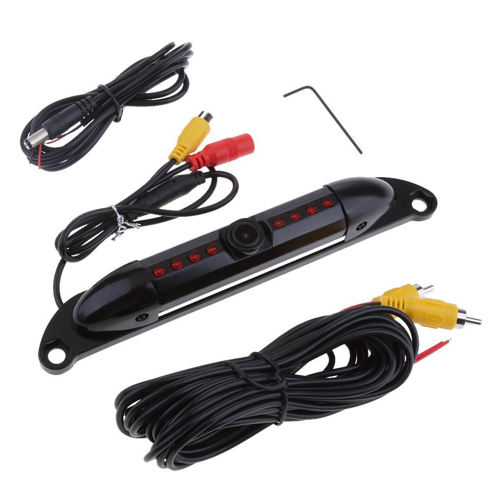 For US License Plate Frame Backup Camera HD Wide Angle Night Vision Rearview Camera,Black 1pcs