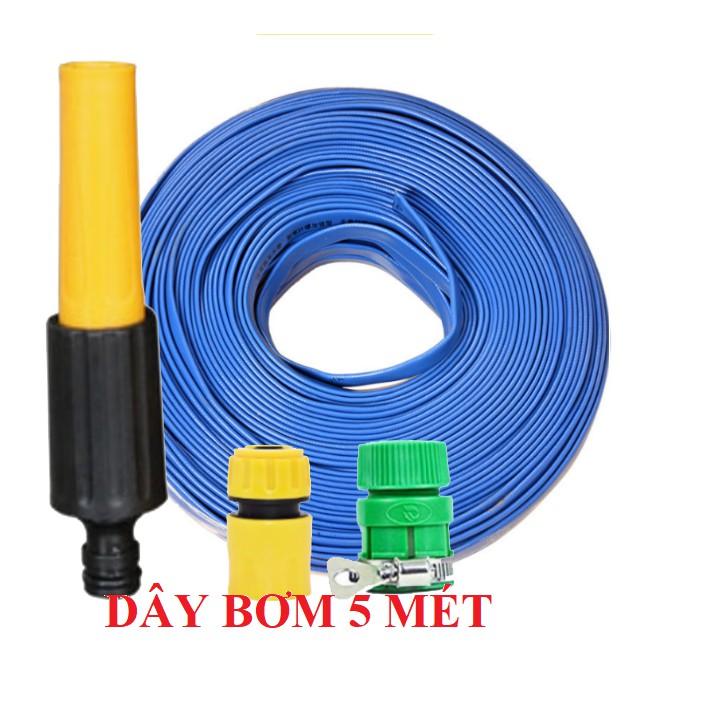 Bộ dây vòi xịt nước rửa xe, tưới cây đa năng, tăng áp 3 lần, loại 3m, 5m 206622-5 cút sập,nối vàng+ tặng đai