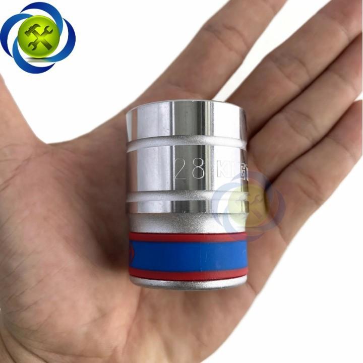 Tuýp 28mm loại 3/4 Kingtony 633528M loại ngắn 6 cạnh màu trắng
