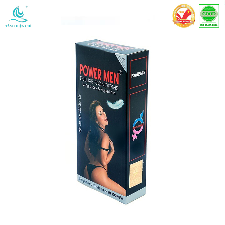 Bao cao su siêu mỏng kéo dài hình Powermen Superthin Longshock