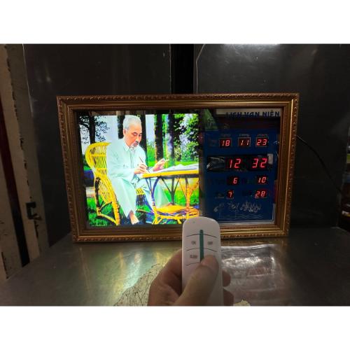 Đồng hồ lịch vạn niên Cát Tường 55617_Có 2 loại (Không remote đèn và Có remote đèn)