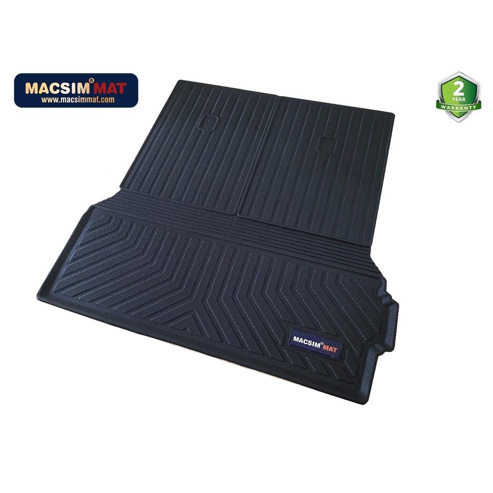 Thảm lót cốp xe ô tô BMW X7 2019+ nhãn hiệu Macsim chất liệu TPV cao cấp màu đen