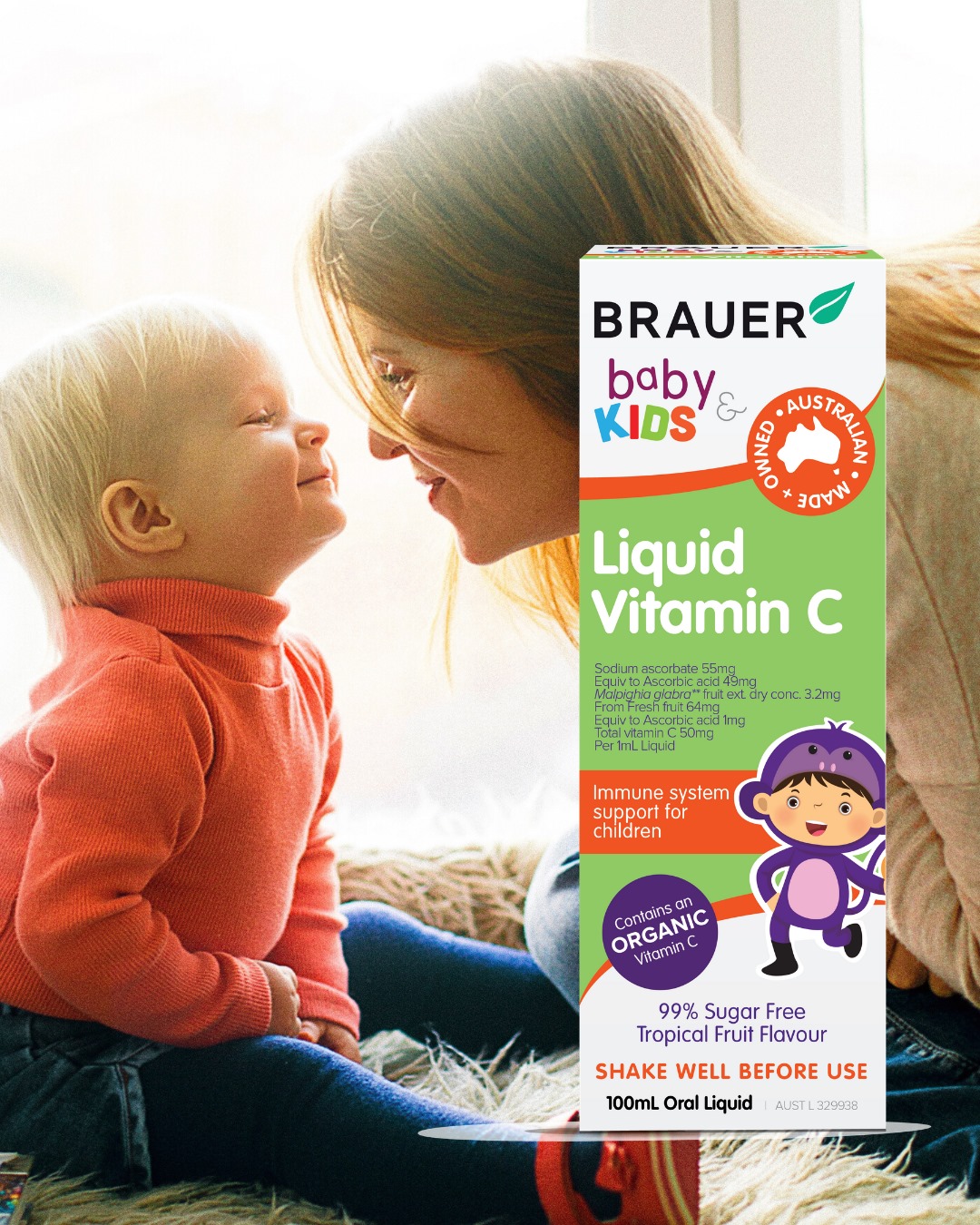 Sữa Calcium cho trẻ dạng lỏng Brauer 200mL