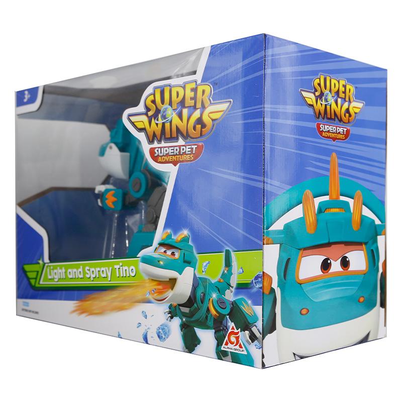 Đồ Chơi SUPERWINGS Khủng Long Huyền Thoại Tino Có Âm Thanh &amp;  Phun Nước YW760437