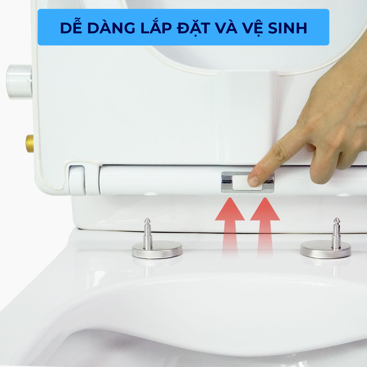 Nắp bồn cầu rửa cơ thông minh PEGA Bidet dòng NEO UF 2 vòi phun, có rửa chuyên dụng cho phụ nữ