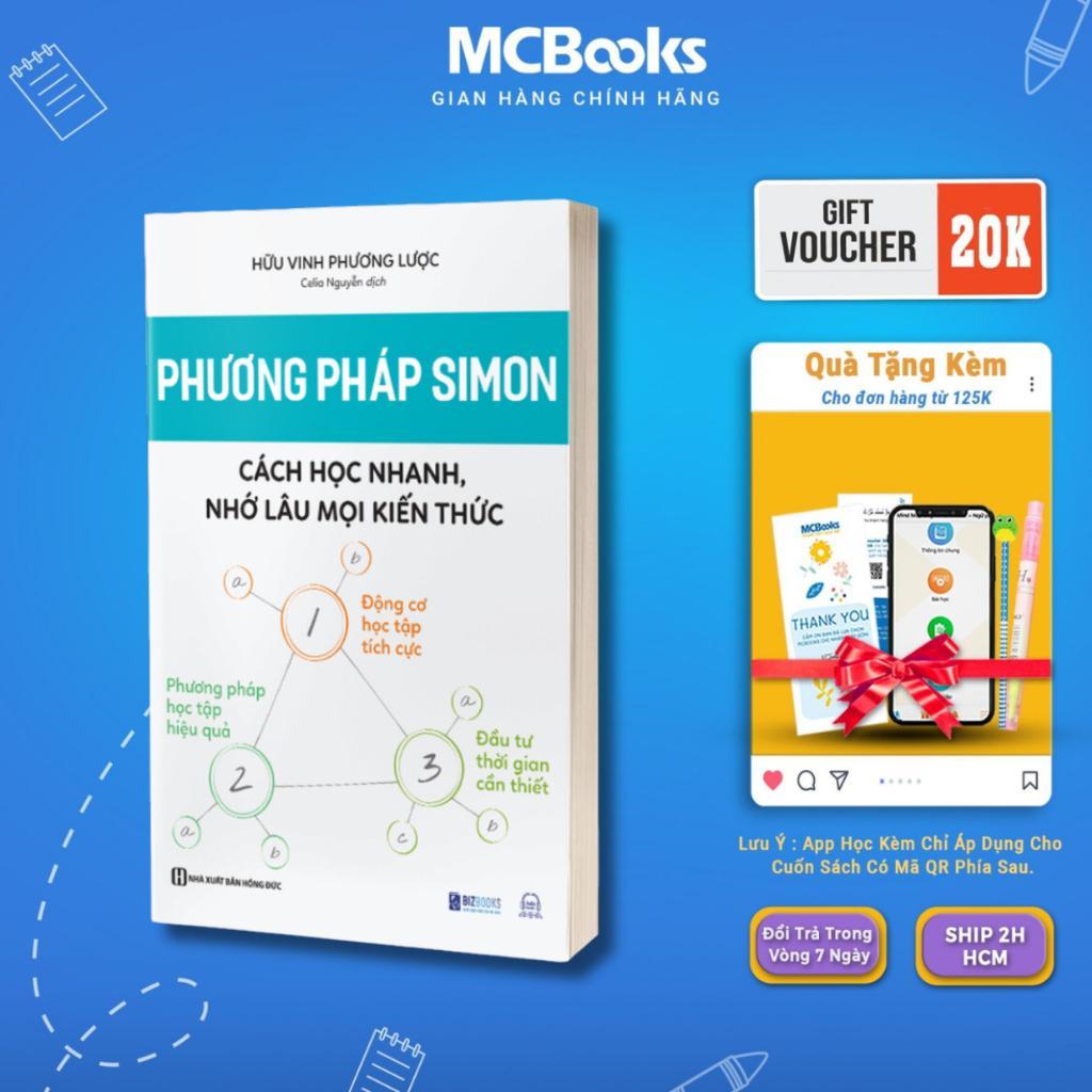 Sách - Phương Pháp Học Tập Của Simon - Cách Học Nhanh, Nhớ Lâu Mọi Kiến Thức - Sách Phát Triển Bản Thân Mỗi Ngày - MCBooks