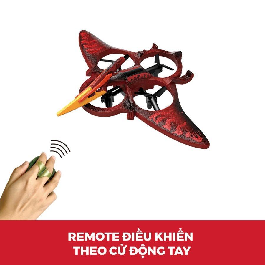 Đồ Chơi Siêu Drone Điều Khiển Từ Xa Khủng Long Pterosaur - Vecto VTX78/RD - Màu Đỏ