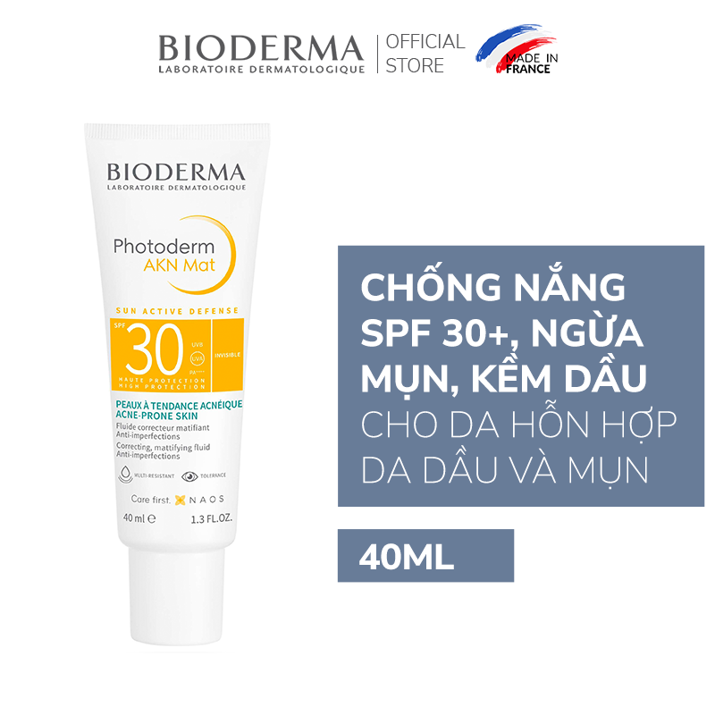 Kem Chống Nắng Da Dầu Bioderma Photoderm AKN Mat SPF 30