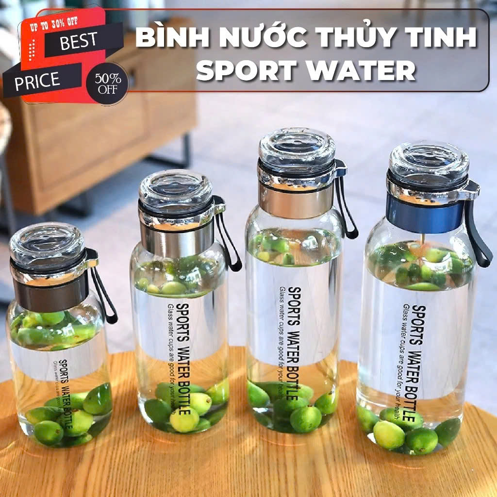 Bình Thủy Tinh 2 Lớp Pha Trà - Cách Nhiệt Tốt - Có Lõi Lọc Inox 304 - Dung Tích 750ml - Hàng Loại 1 TẶNG KÈM TÚI Văn Phòng Du Lịch Dã Ngoại