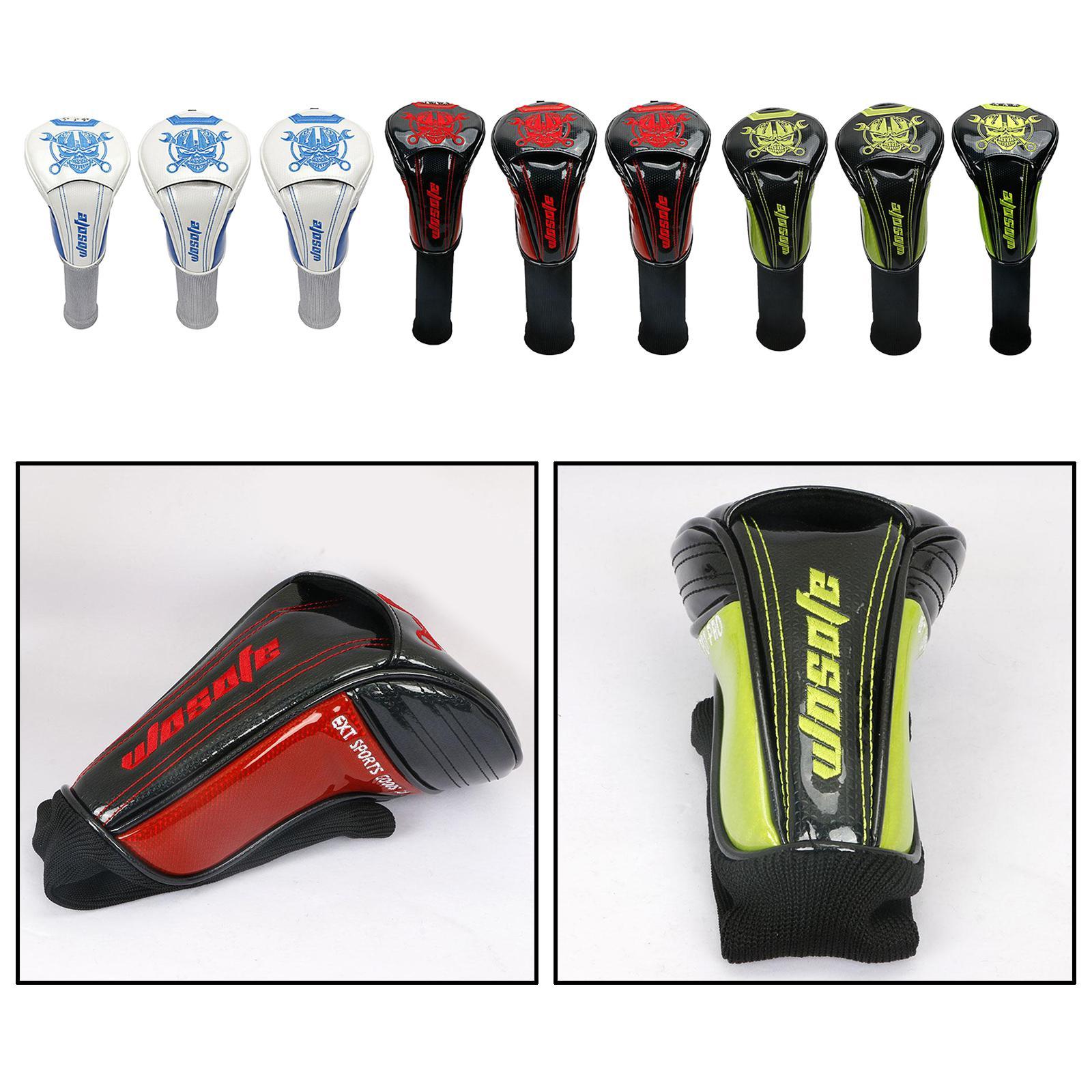 Durable Golf Driver Headcover PU Leather UT Club Head