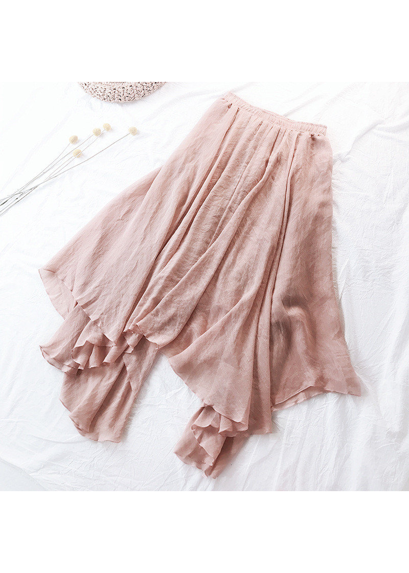 Váy lanh lụa retro cotton mềm VAY51