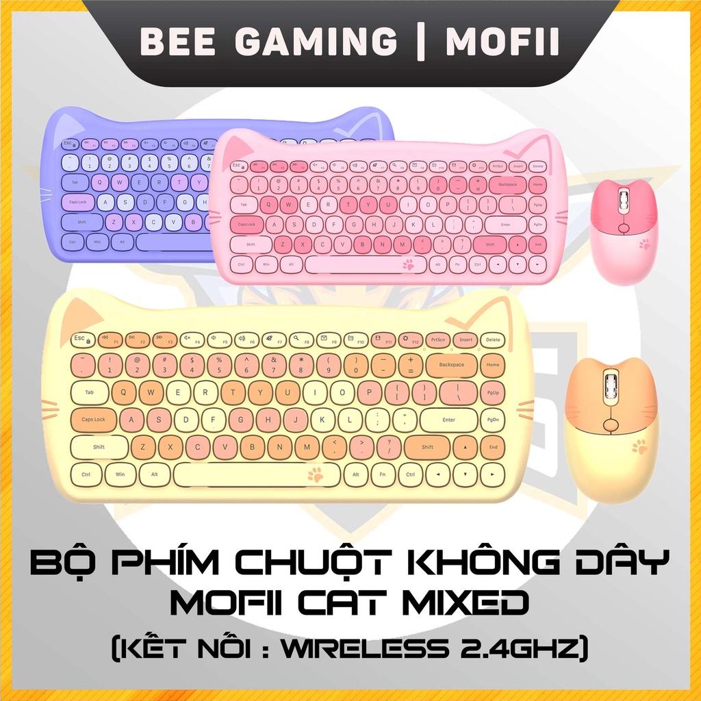 Bộ bàn phím và chuột không dây chính hãng MOFII - Cat Mixed