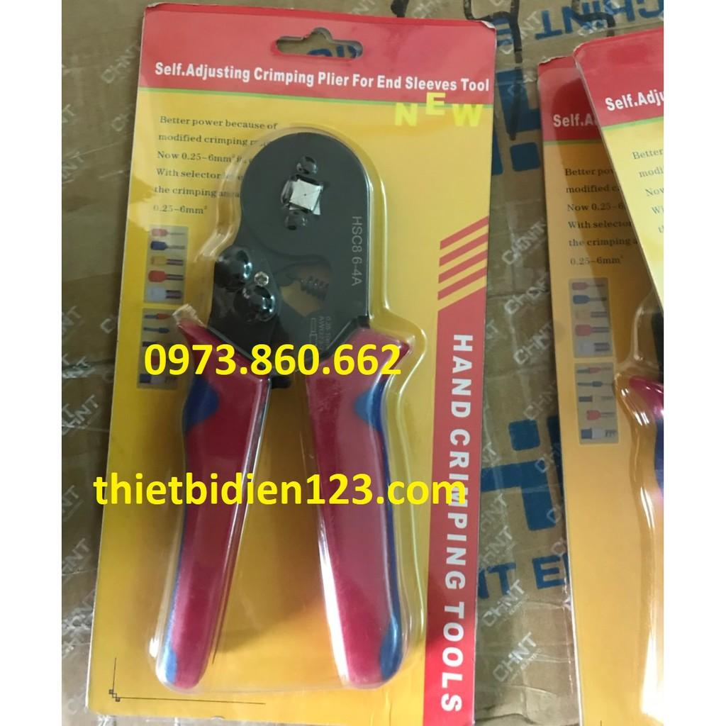 Kìm bấm cos kim, cos pin HSC8 6-4A, kềm bấm cốt, bóp cos loại tốt