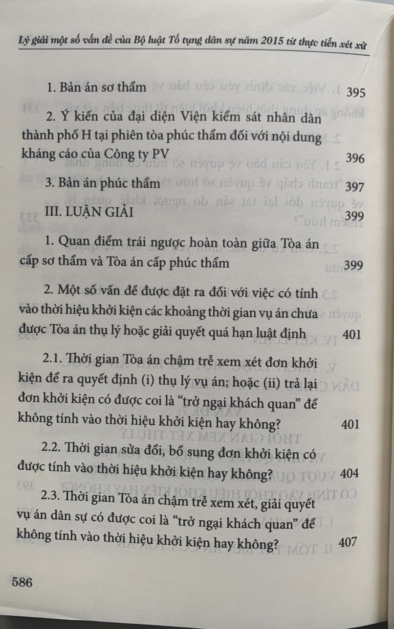Lý giải một số vấn của Bộ luật Tố tụng dân sự năm 2015 từ thực tiễn xét xử