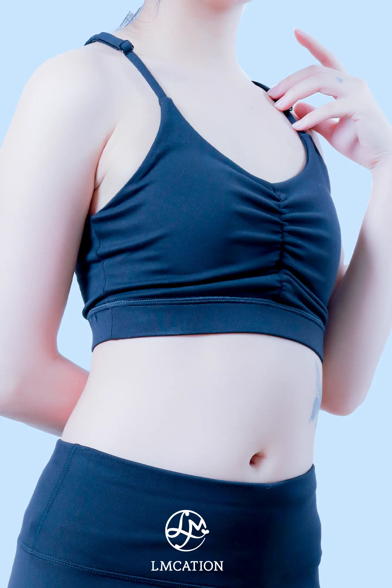 Áo ngực thể thao cao cấp LMcation Larry - Màu Đen