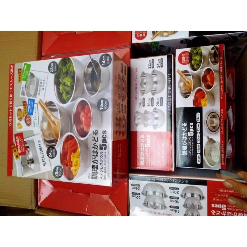 Bộ 5 Tô Inox Cao Cấp