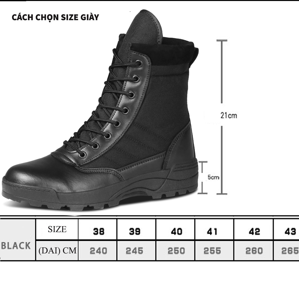 Giày Cao Cổ Nam U559 Kiểu Dáng Giày Chiến Thuật Boot Nam Chuyên Phượt, Giày Swat Lính -HÀNG CHÍNH HÃNG