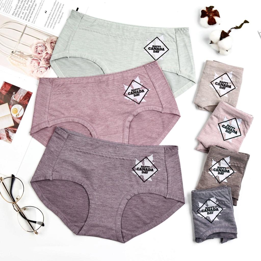 Quần Lót Cotton Nữ Trơn Kháng Khuẩn Cạp Cao Cao Cấp Mềm Mại PINKBOUTIQUE QL999