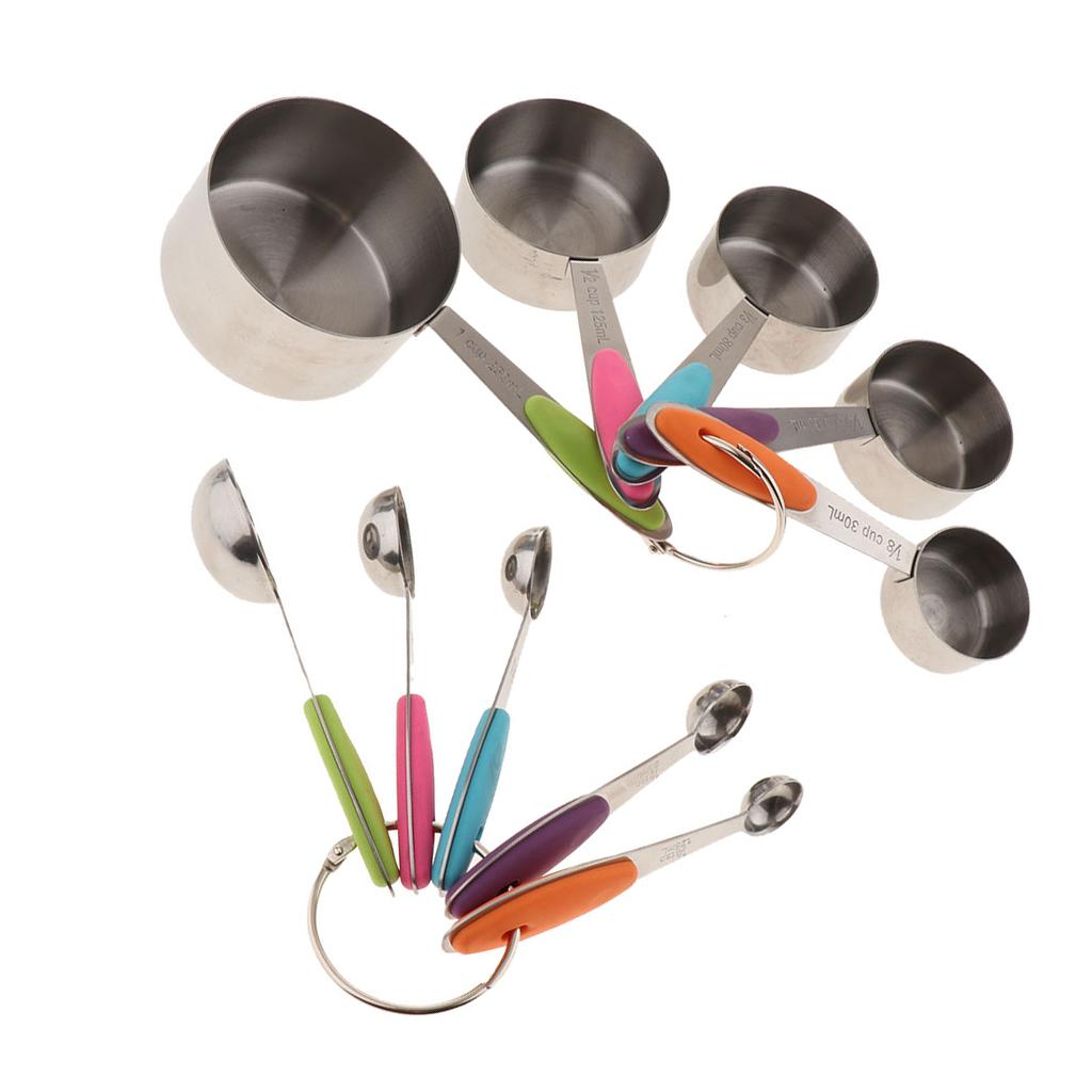 10pcs Stainless Steel Mixing Set Mixing Bowls