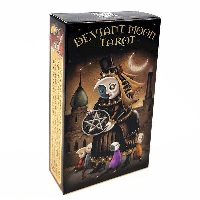 Combo Bộ Bài Bói Deviant Moon Tarot Borderless Edition Cao Cấp Bản Đẹp và Túi Nhung Đựng Tarot và Khăn Trải Bàn Tarot