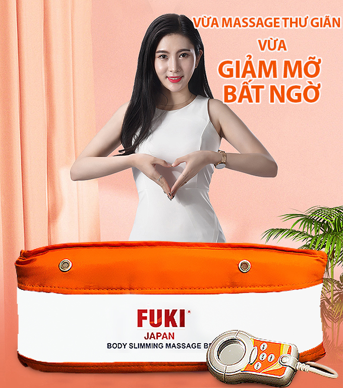 Máy massage bụng FUKI FK90 Thế hệ 2019 (màu cam)