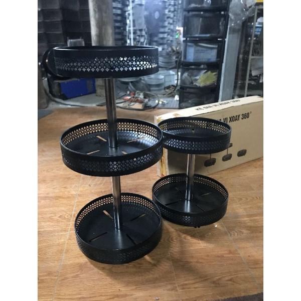 Kệ Gia vị tròn xoay 360° chất liệu inox 304 không gỉ