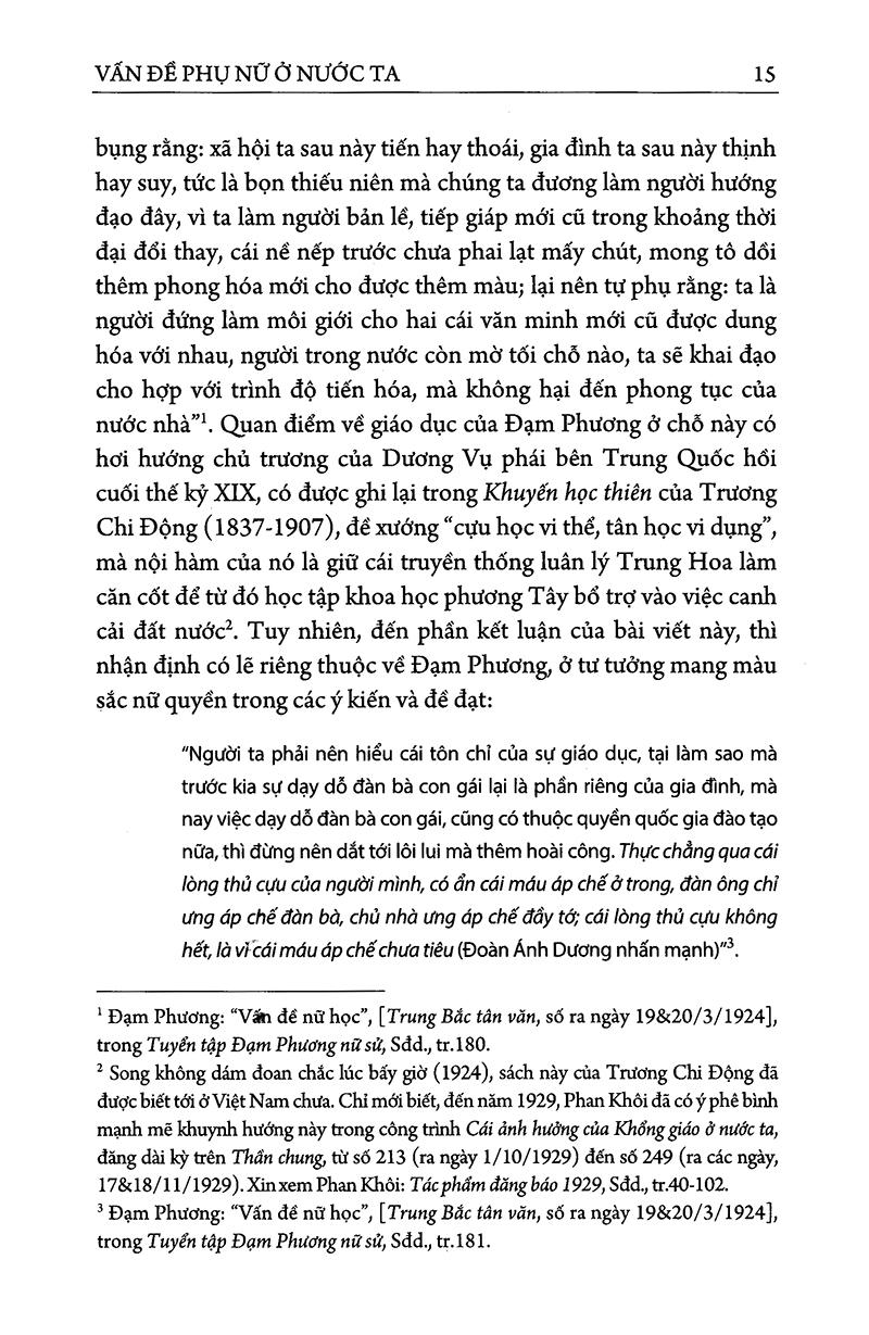 Sách Đạm Phương Nữ Sử - Vấn Đề Phụ Nữ Ở Nước Ta