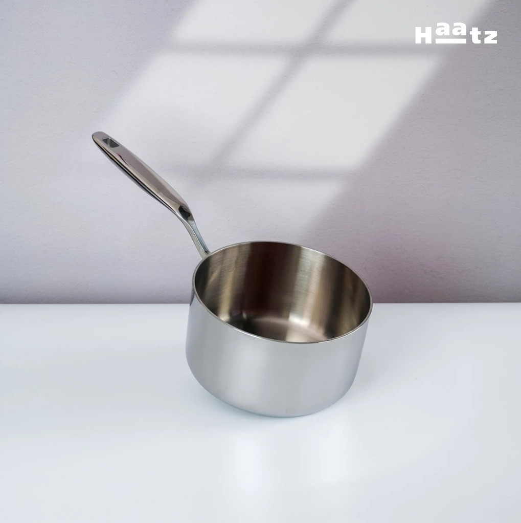 Quánh Inox316 Đúc Đáy Liền 3 Lớp Haatz CIC1250 Size 18cm - Hàng Chính Hãng Bảo Hành 5 Năm