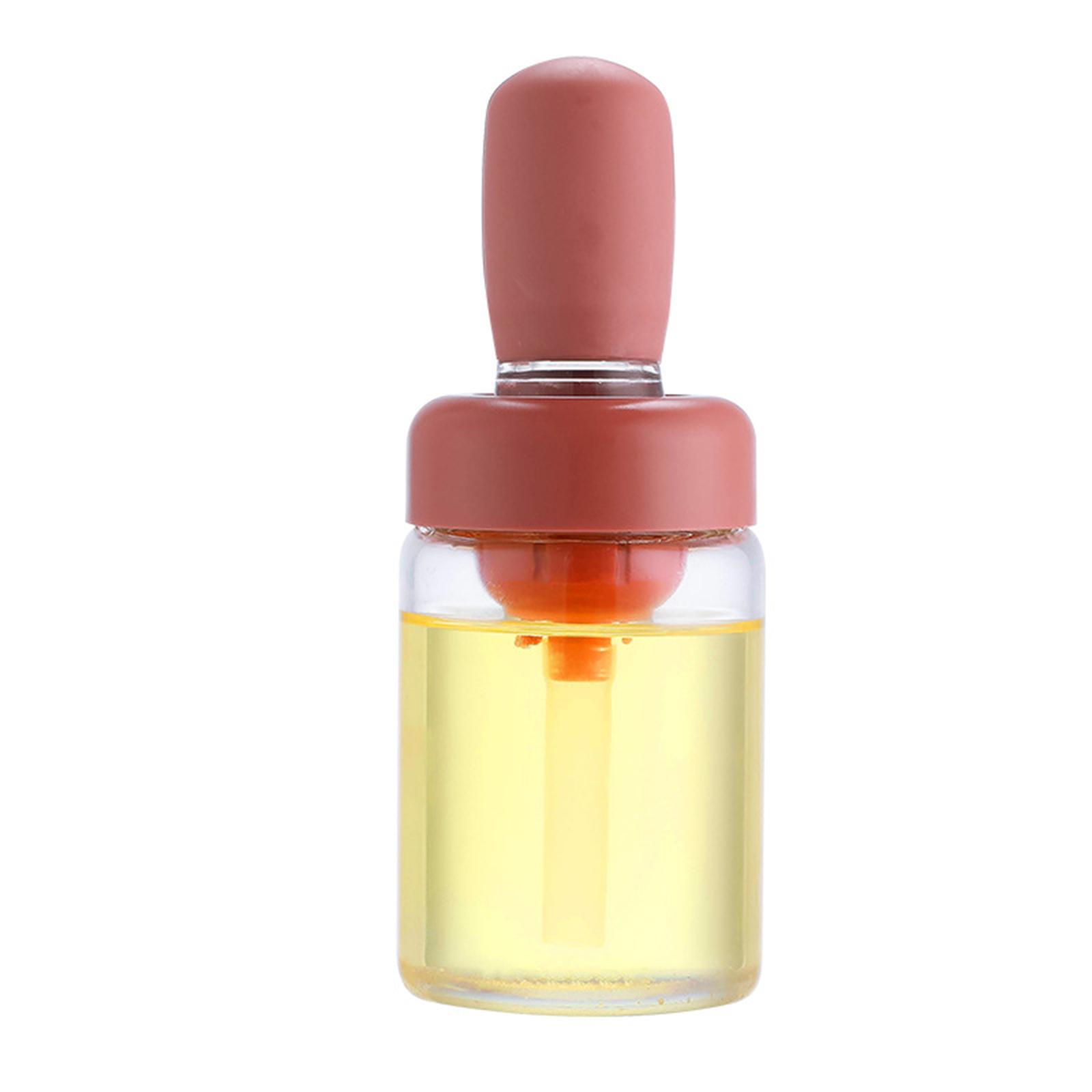 2pcs Oil Bottle with Silicone Brush Oil Container for The