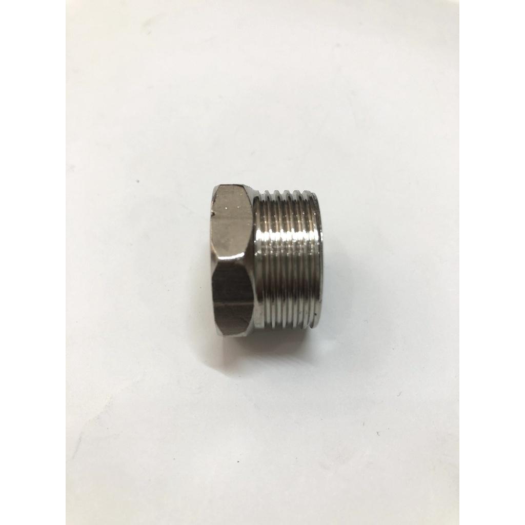 Nối Hụt Ren Trong 21mm Ren Ngoài 27mm Inox