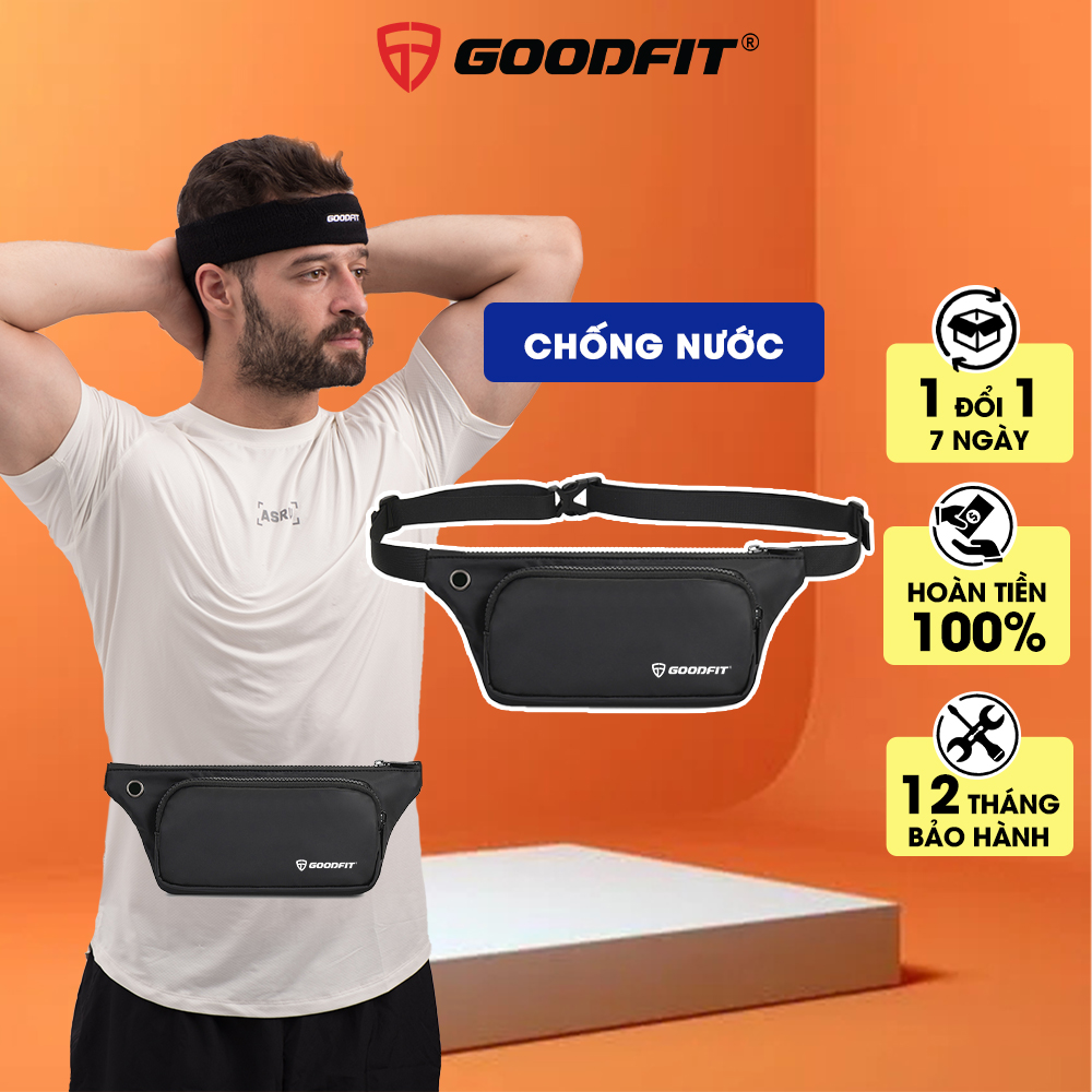 Túi đeo hông, đeo bụng, đeo chéo thời trang, chống nước chính hãng GoodFit GF110RB