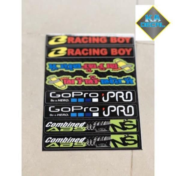 Set tem dán phuộc gấp,tem chống nước ko bay màu