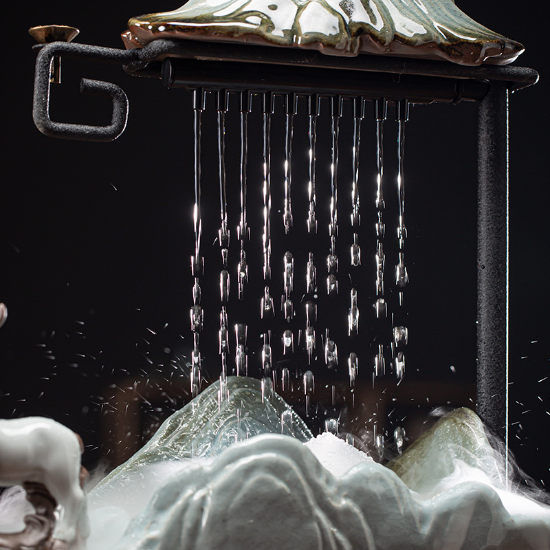 Thác Nước Phong Thủy Tùng Hươu Xông Trầm Phun Sương Tiểu Cảnh Trang Trí Nhà Hút Tài Lộc Quà Tặng Tân Gia Cao Cấp