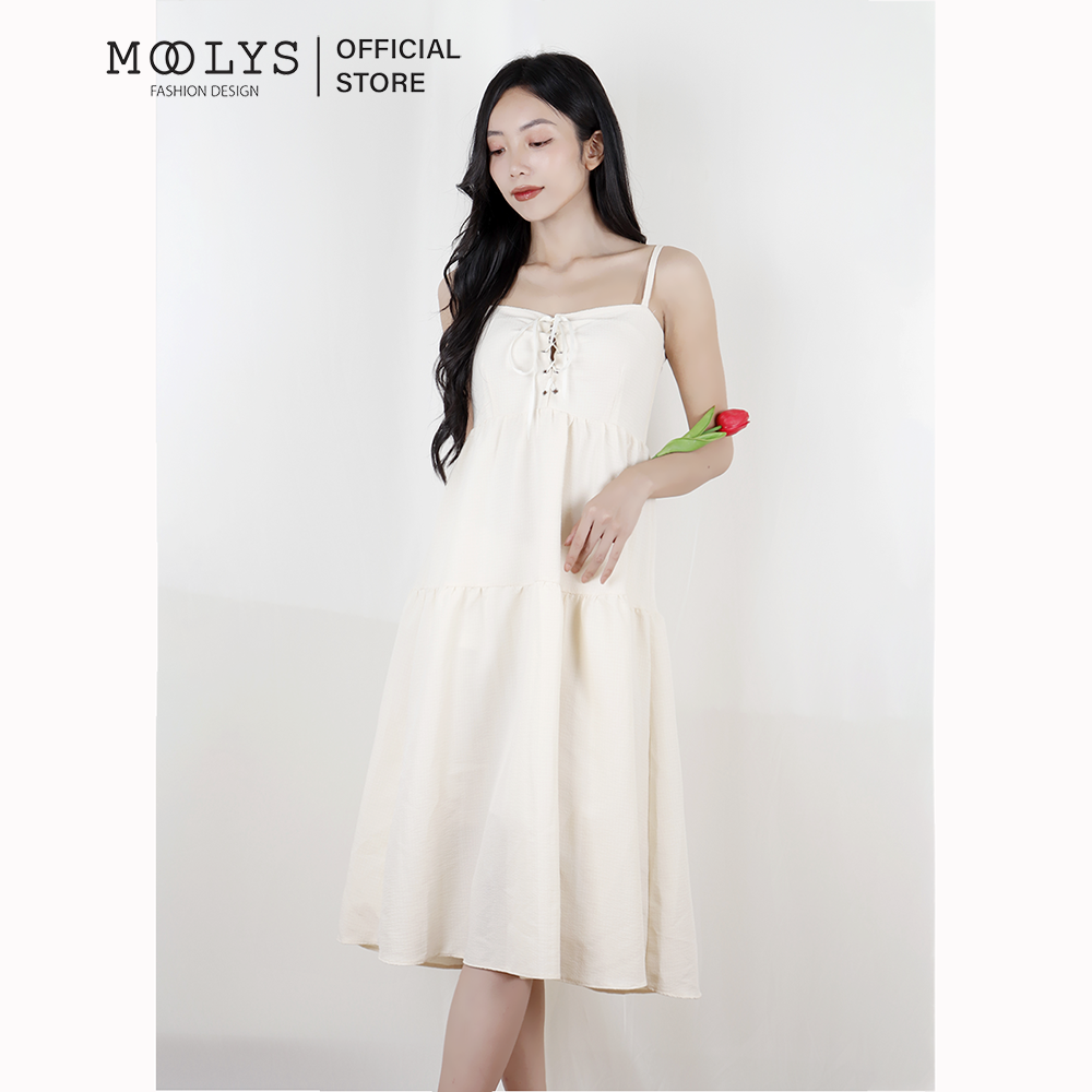 Đầm dài 2 dây dễ thương Moolys MD004