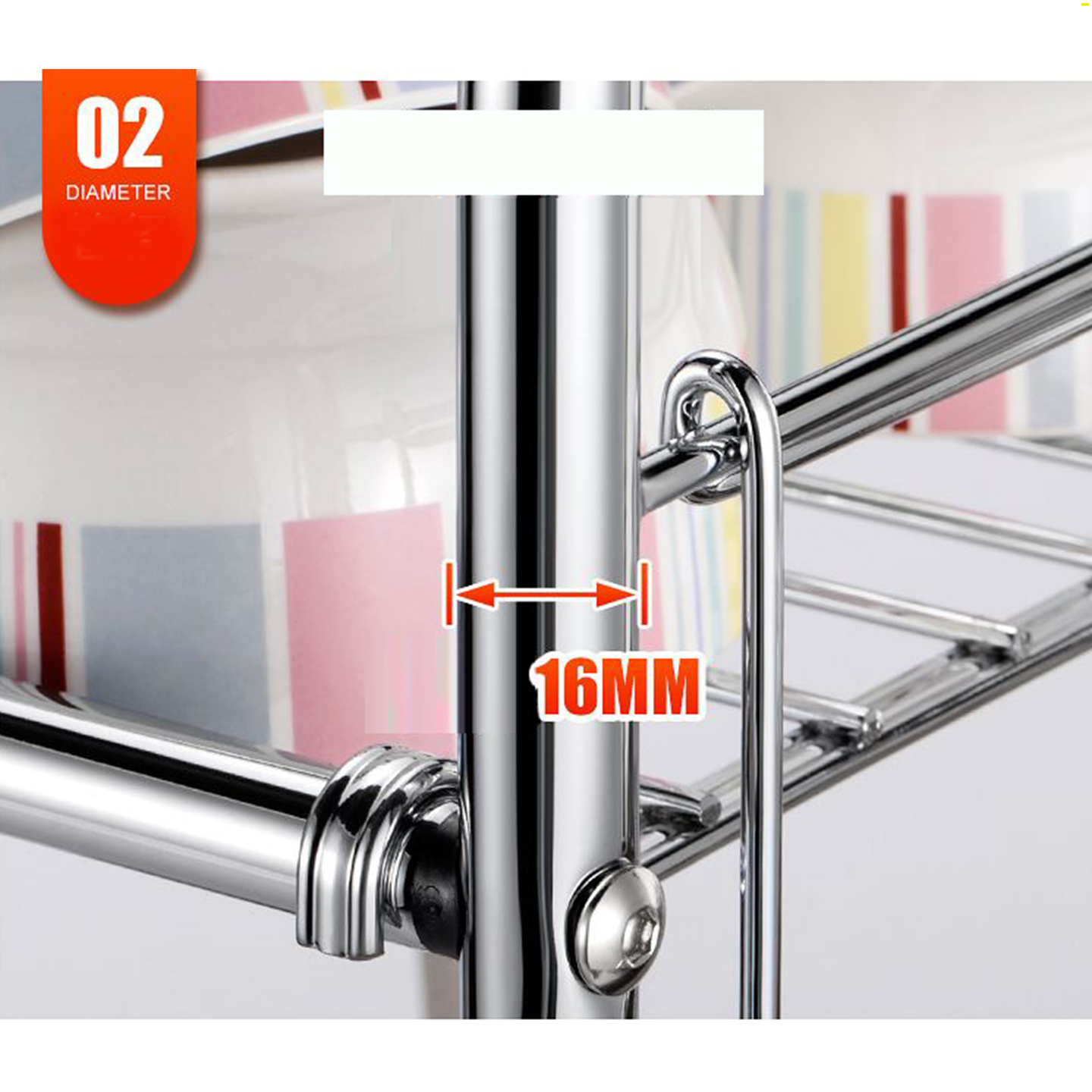 Kệ để chén bát đĩa dao thớt inox cao cấp phía trên chậu rửa RE0388