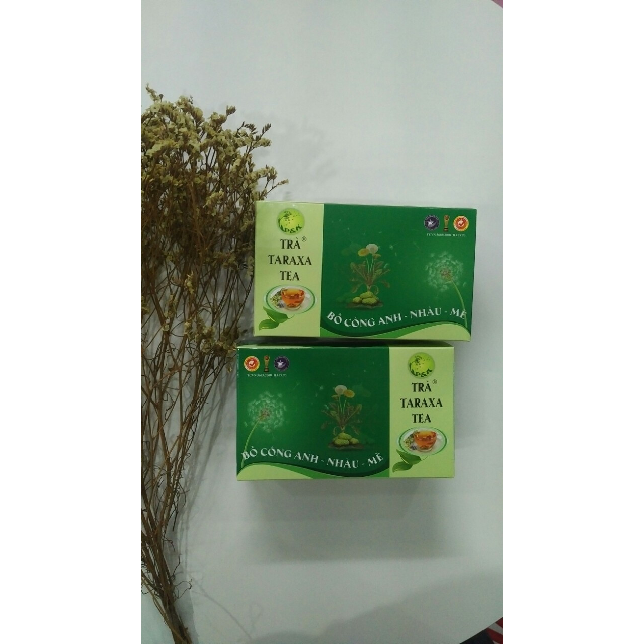 combo Trà Taraxa TEA loại lớn chính hãng (Bồ công anh nhàu mè, 2 Hộp, hỗ trợ xương khớp thải độc cơ thể)