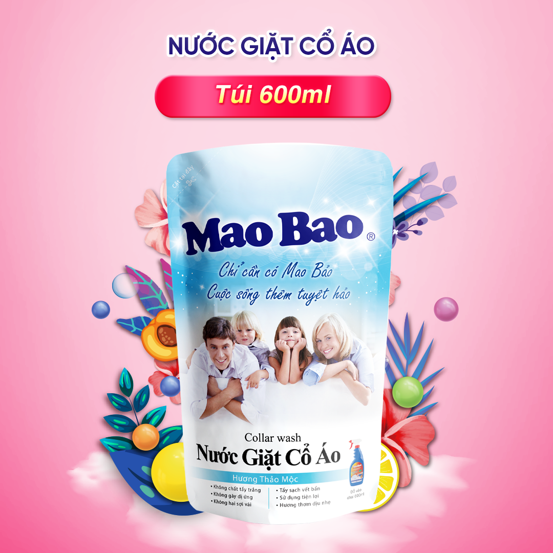 Nước Giặt Cổ Áo Túi 600ml