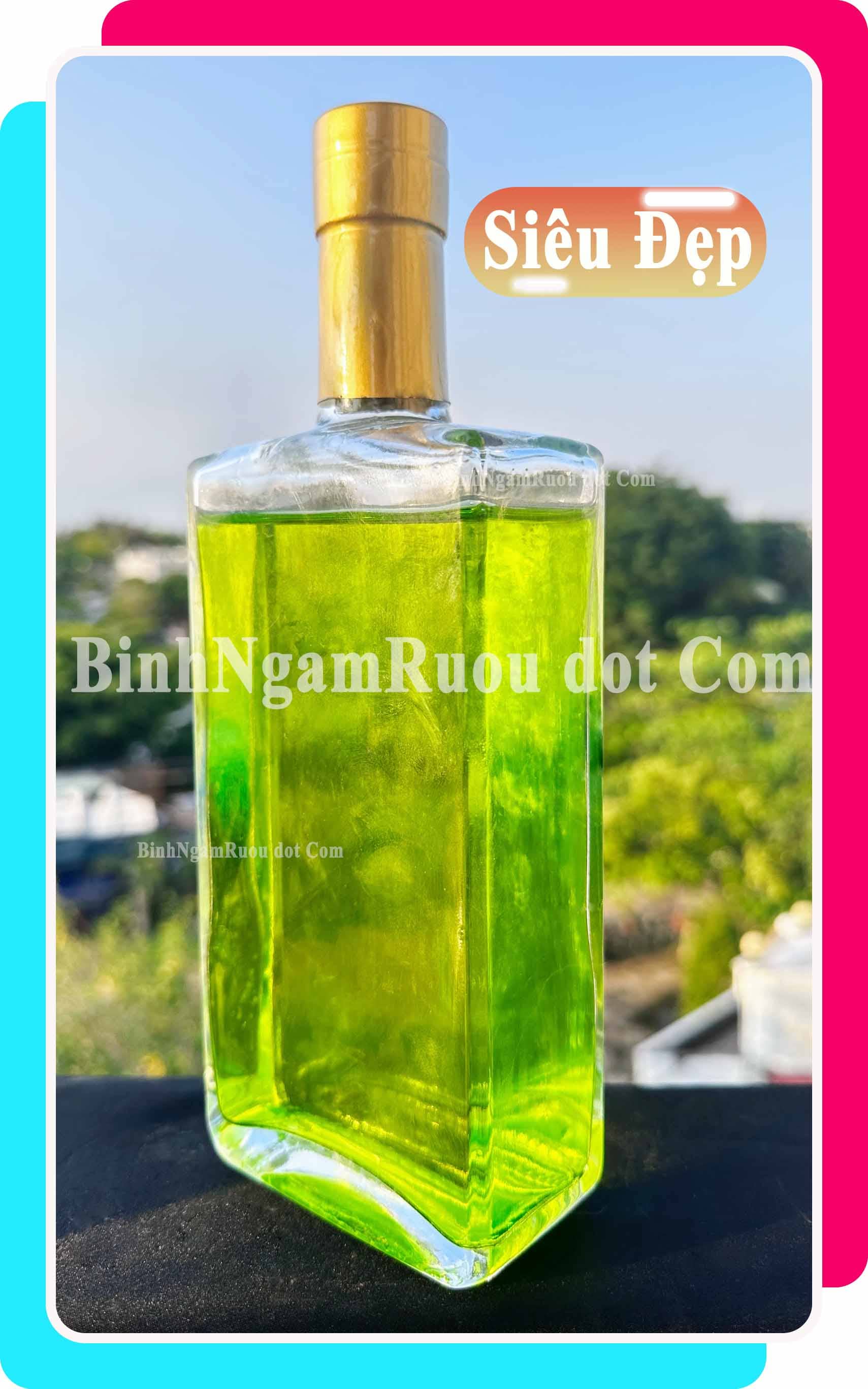 [Mua 5 Tặng 1 ] C42 Chai Đựng Rượu Thủy Tinh Hình Tròn Bầu Cao Cấp 750ml - Đẹp Cao Cấp - Nắp Kín Thủy Tinh Trong - Tặng Biếu Sang Trọng