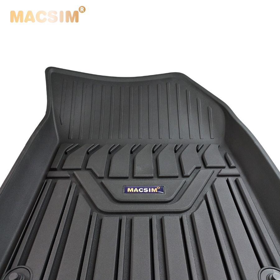Thảm lót sàn xe ô tô Volvo XC60 2018- nay nhãn hiệu Macsim - chất liệu nhựa TPE đúc khuôn cao cấp - màu đen
