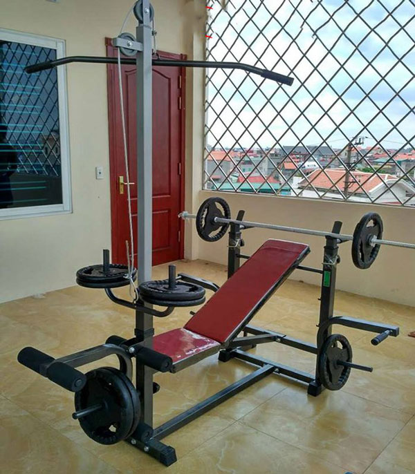 Ghế tập tạ đa năng Xuki, Giàn tạ đa năng kéo xô Xuki
