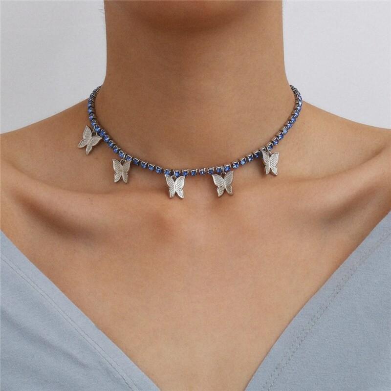 BUTTERFLY Vòng Cổ Mặt Hình Bươm Bướm Cá Tính Cho Nữ