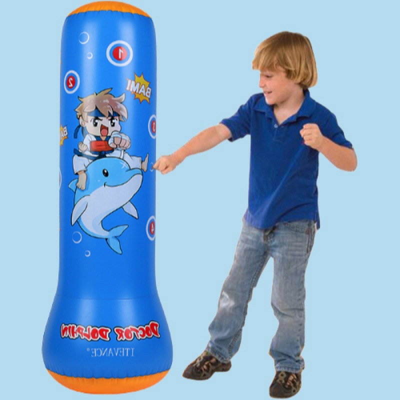 Đồ Chơi Đấm Bốc Cho Bé, Trụ Đấm Bốc Tự Cân Bằng Cao Cấp Tặng Kèm Bơm Hơi - Hàng Nhập Khẩu