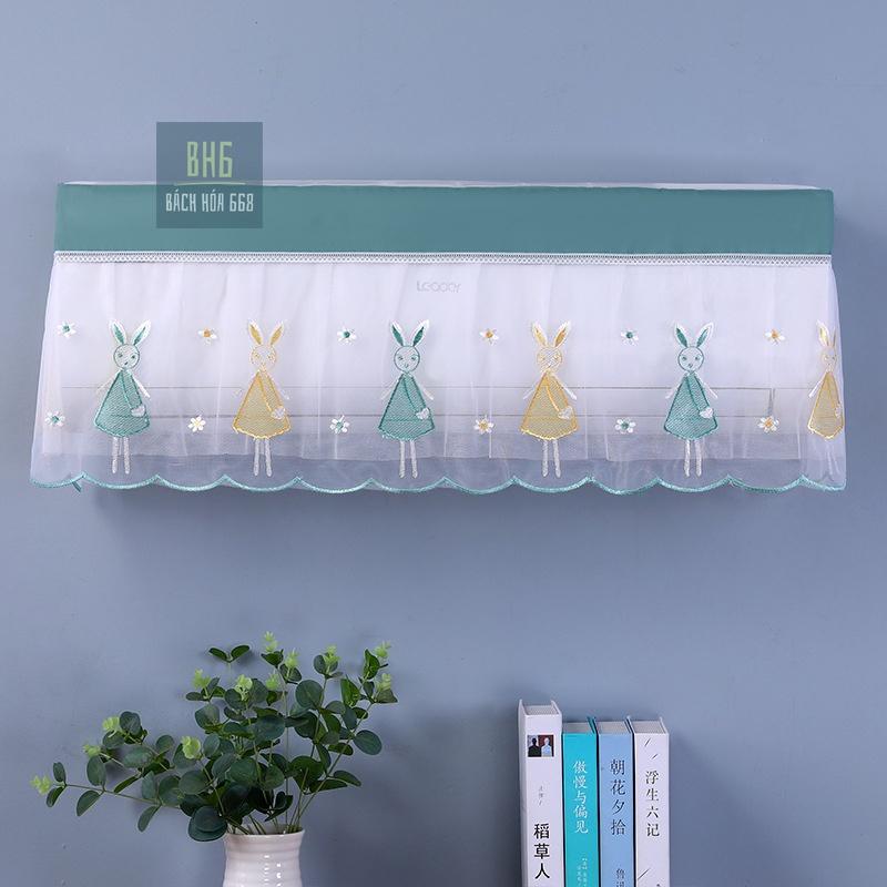 Tấm che bụi bọc điều hòa họa tiết vải ren dễ thương - Mẫu ngẫu nhiên