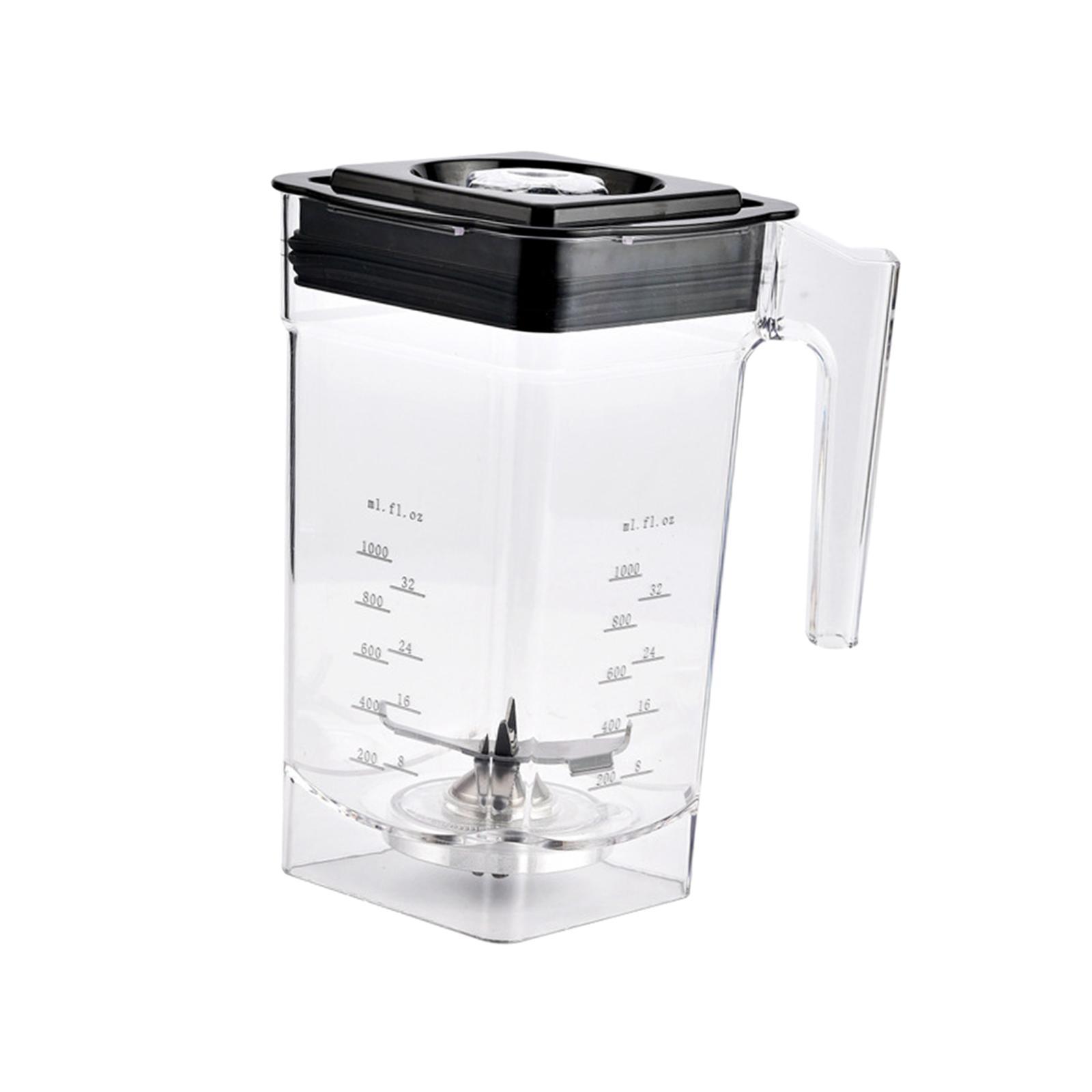 Blender Jar Blender Replacement Parts Clear Markings Easy to Clean with Lid Smoothie Machine Accessories Blender Replacement Jug for Soup