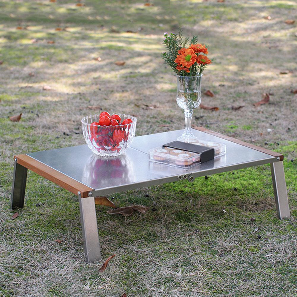 Bàn Gấp Có Túi Đựng Bằng Thép Không Gỉ