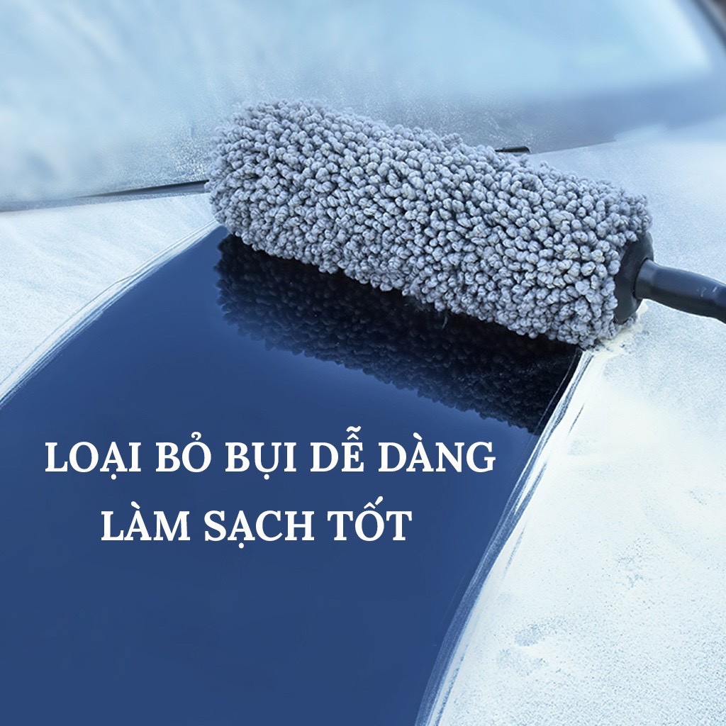 Chổi lau xe ô tô, vệ sinh cọ rửa làm sạch xe hơi đa năng, vải sợi dầu không gây xước dăm