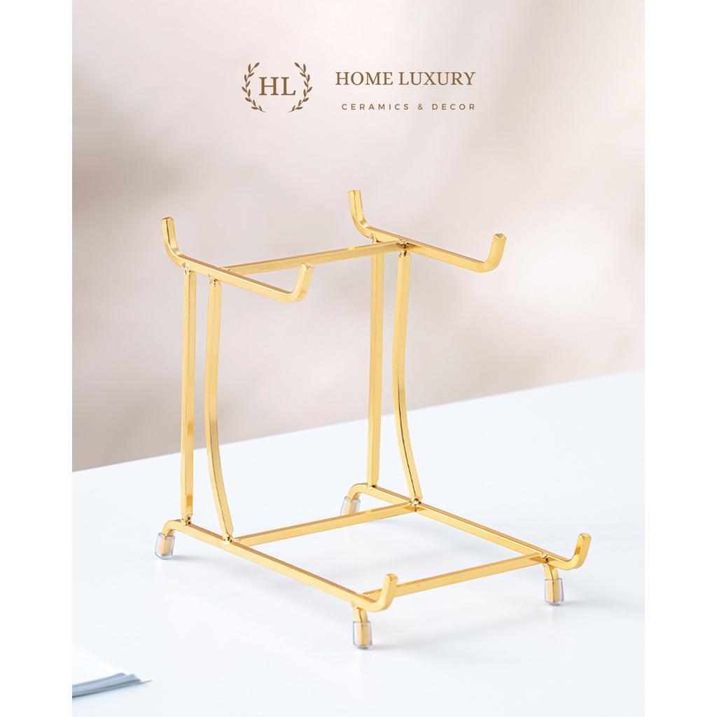 KHAY 3 TẦNG ĐỂ HOA QUẢ, BÁNH KẸO | ĐĨA 2 TẦNG 3 TẦNG THỦY TINH VIỀN VÀNG KÈM KỆ INOX CAO CẤP HOME LUXURY DECOR 2023