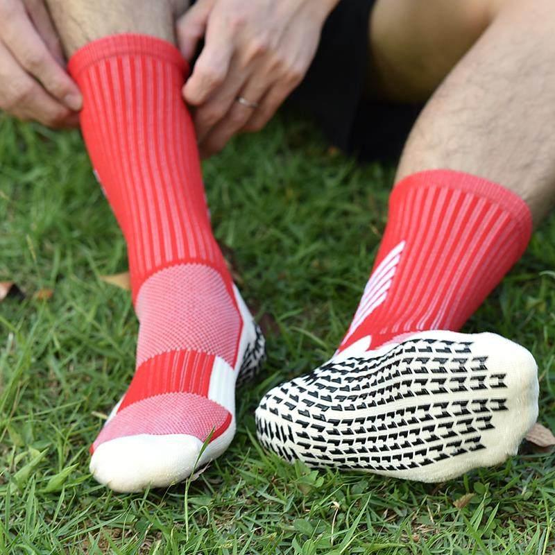 Vớ bóng đá chống trượt người lớn Trẻ em Chất lượng cao thể thao Thể thao Grip Khớ Color: Fluorescent green Size: Kids