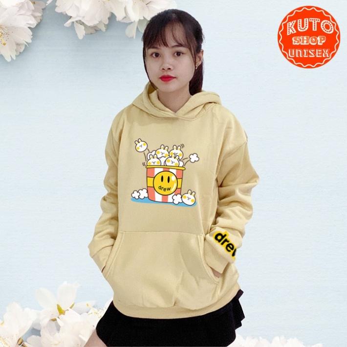 ÁO HOODIE DREW Nỉ Ngoại Cao Cấp In Pet Siêu Bền Siêu Đẹp