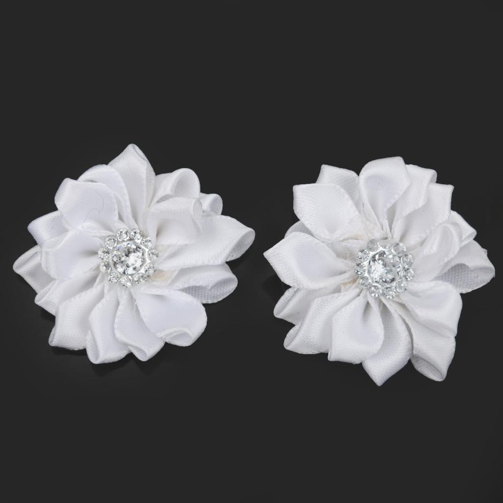 10pcs Satin Ribbon Flower Craft DIY Accessory Wedding Appliques Gift Packing